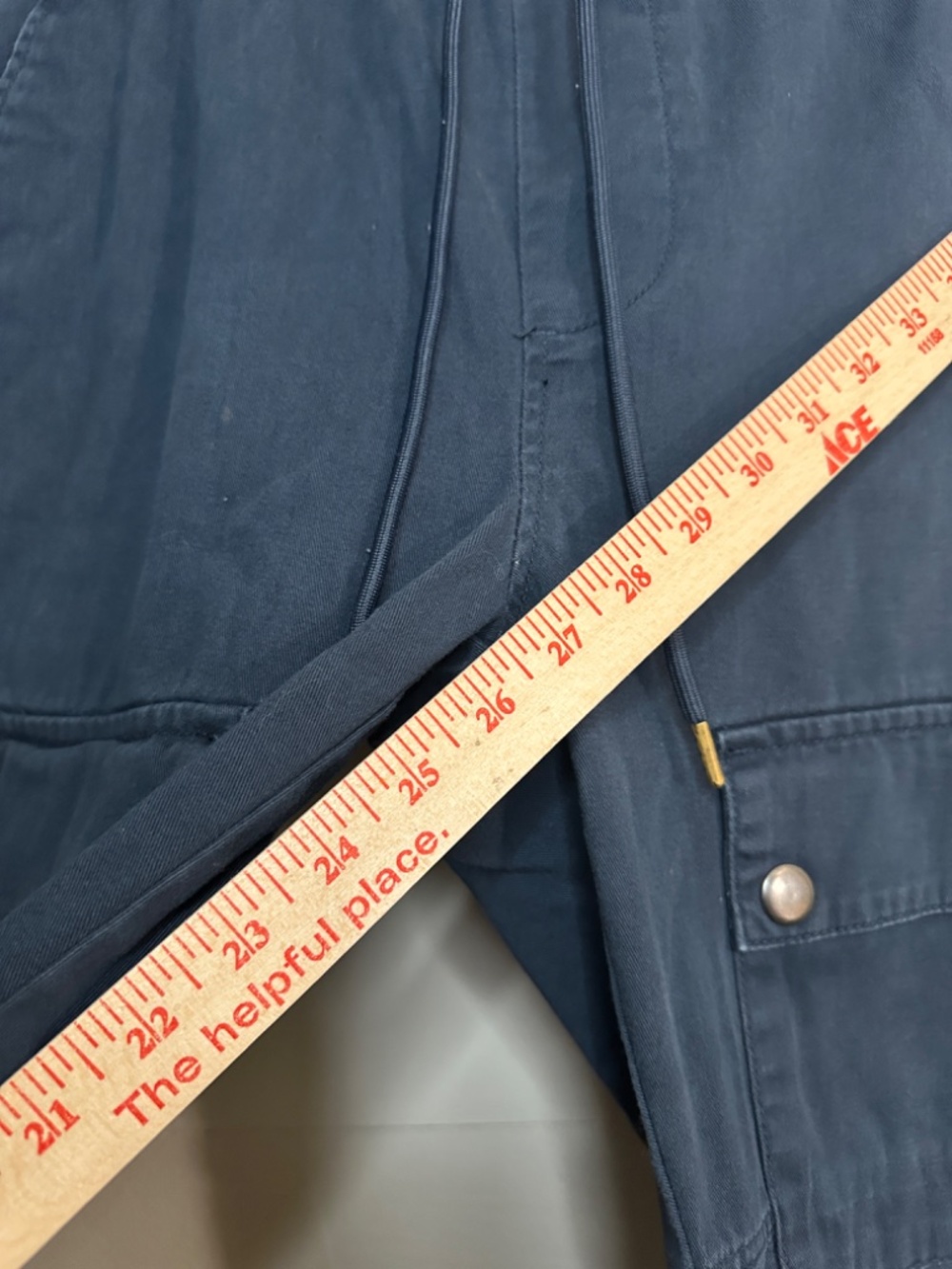 Beach Bros Surf Shop Navy Blue Cargo Jogger Pants Size Large - Picture 6 of 9